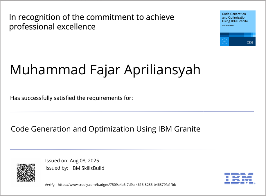 Code Generation and Optimization Using IBM Granite
